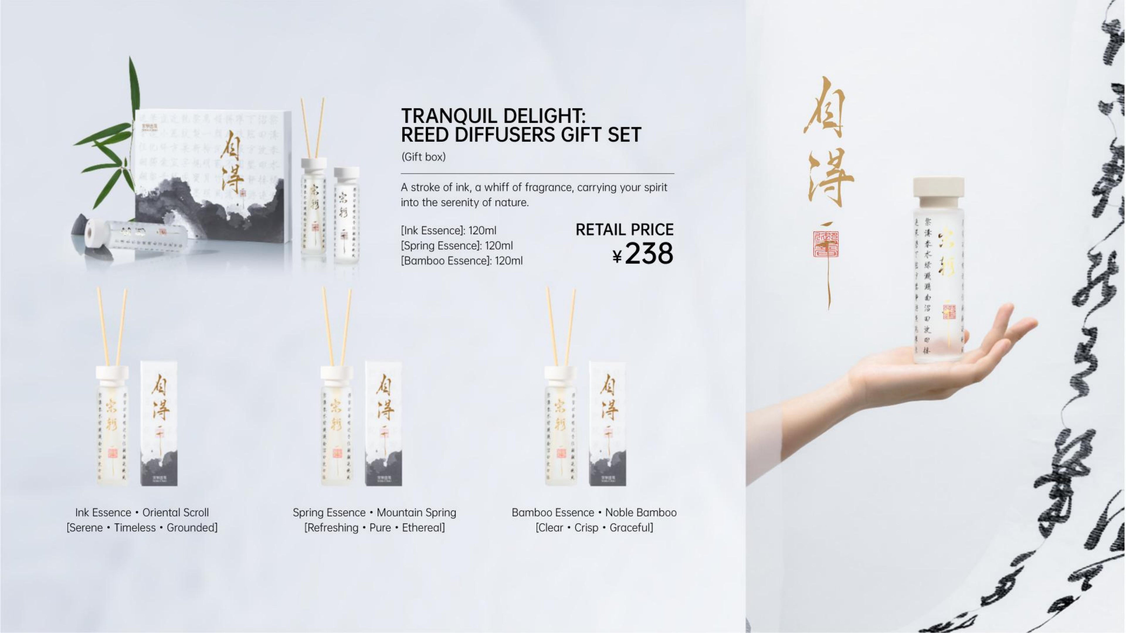 Tranquil Delight:Reed Diffusers Gift Set