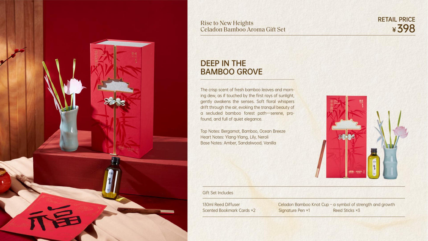 Rise to New Heights Celadon Bamboo Aroma Gift Set