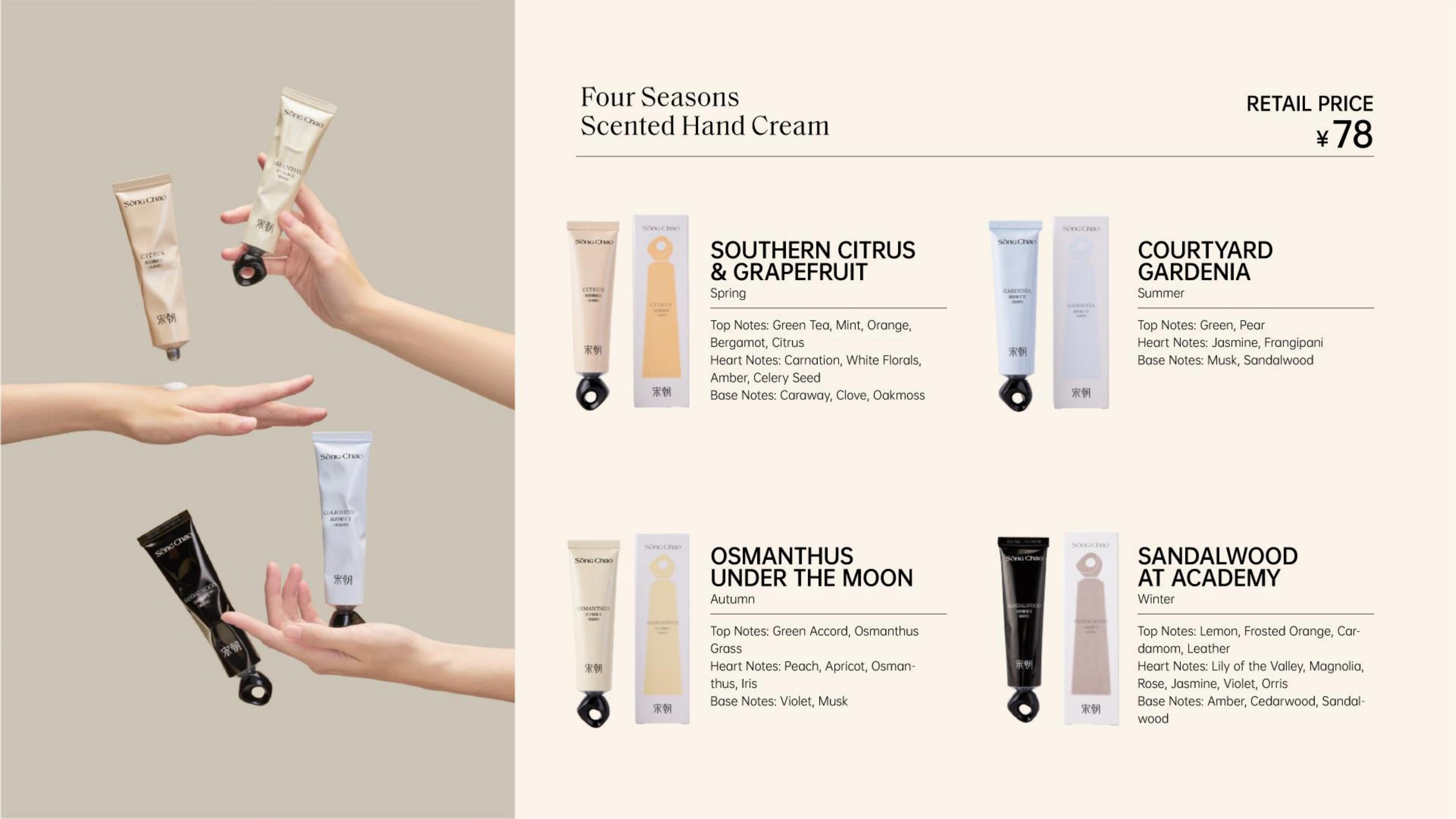 Four Seasons Scented Hand Cream