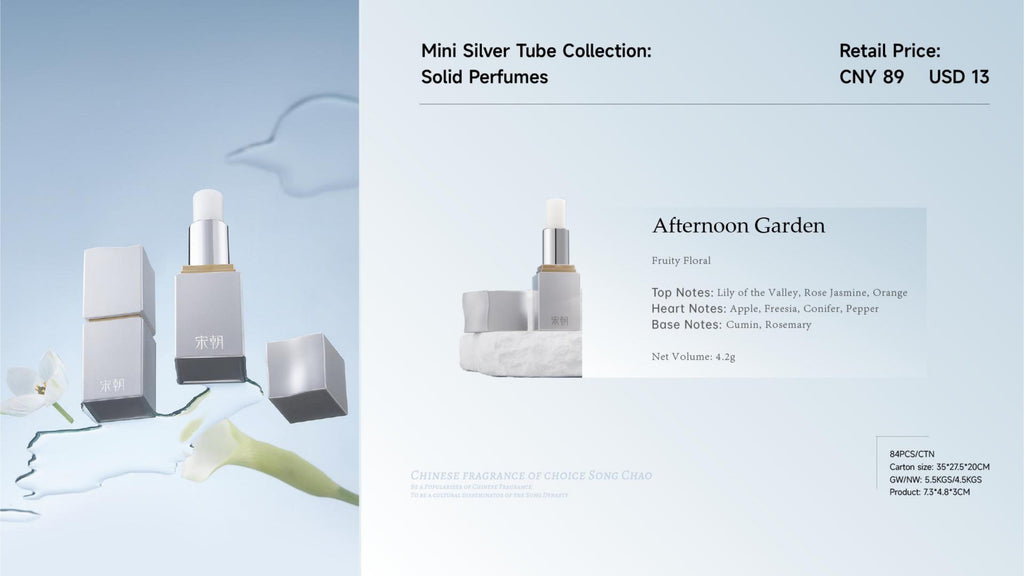 Mini Silver Tube Collection:Solid Perfumes