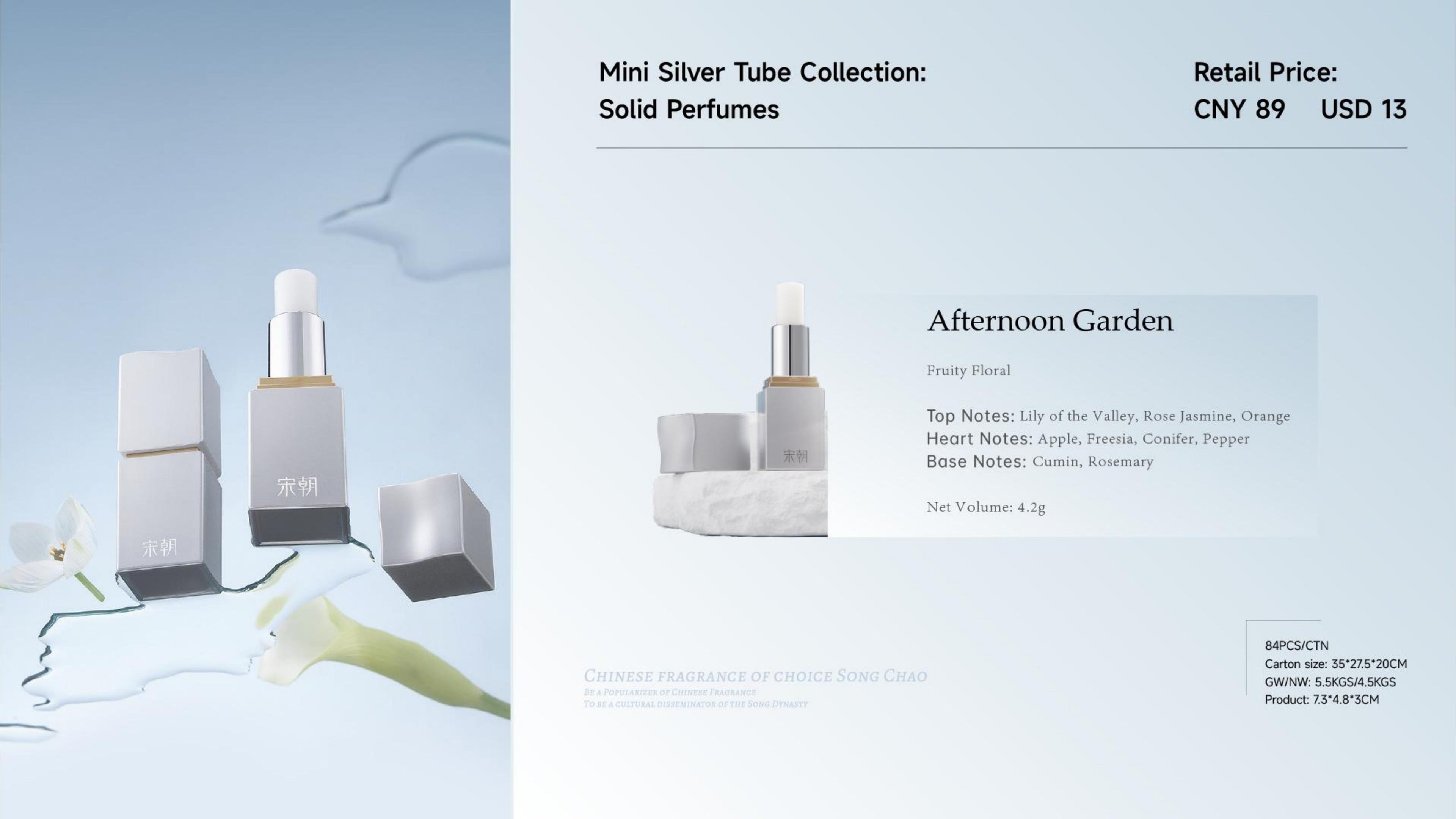 Mini Silver Tube Collection:Solid Perfumes
